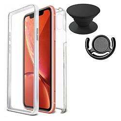 PHONECARE Kit Coque 3x1 360° Impact Protection + 1 PopSocket + 1 Support PopSocket Noir - Impact Protection - Iphone 6 / 6S