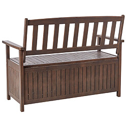 Beliani Banc de jardin SOVANA Acacia Bois foncé pas cher