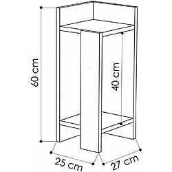 Avis Hanah Home Table de chevet Elos.