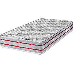 King Of Dreams Matelas 120x200 Tissu Bambou Mousse Poli Lattex Indéformable - Hauteur 24 cm - Soutien Très Ferme - Orthopédique Bamboo 120 200