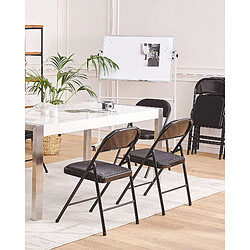 Beliani Lot de 4 chaises SPARKS Noir