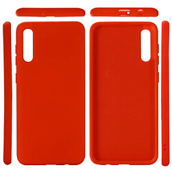 Wewoo Coque Souple Pour Galaxy A70s Etui de protection en silicone liquide Dropproof de unie Rouge pas cher