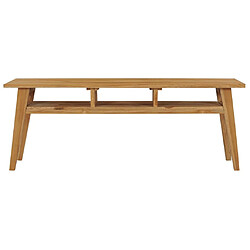 Maison Chic Meuble TV scandinave - Banc TV pour salon 120x35x45 cm Bois de teck massif -MN46497