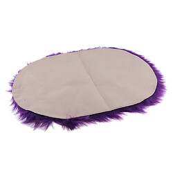 Acheter peau de mouton moelleux peau fausse fourrure tapis petit tapis 40x60cm violet