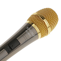 Microphone à Condensateur Filaire Professionnel PC-M10 Studio Micro Câblé Vocal -Noir Or