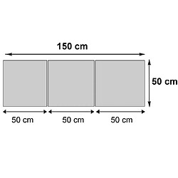 Acheter Decoshop26 Toile de décoration murale tableaux fruit kit de 3 pièces 150x50cm DEC04050