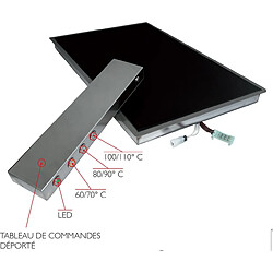 Avis Plaque Chauffante Vitrocéramique - 600 x 400 mm - Encastrable - Sofraca