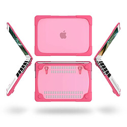 Acheter Wewoo Housse Coque Mac Pour MacBook Air 13,3 pouces A1932 2018 TPU + PC de protection ordinateur portable bicolore Rose rouge