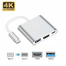 GUPBOO Adaptateur HUB USB-C 3.1 vers USB 3.0 HDMI USB-C,JL2676