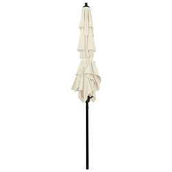 Acheter Maison Chic Parasol Jardin | Parasol à 3 niveaux avec mat en aluminium Sable 2x2 m - GKD73146