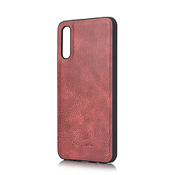 Acheter Wewoo Housse Coque Etui en cuir Crazy Horse Texture Flip détachable magnétique avec support et fentes pour cartes et portefeuille Galaxy A50 Rouge