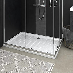 vidaXL Receveur de douche avec picots Blanc 80x120x4 cm ABS