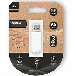 Techone Clé USB Tech One Tech TEC3007-64 Blanc 64 GB