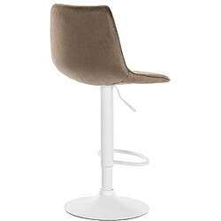 Avis Non Lot de 2 tabourets de bar Lex velours blanc