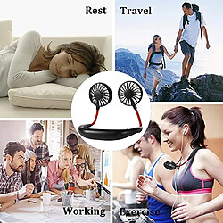 Acheter Universal Wearable Lazy Sport Outback Fan Mini Suspension Neck Fan USB Rechargeable Cover Open Back Sport Fan Air Cool Outdoor | Fans