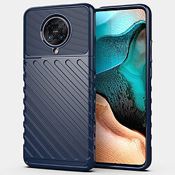 Coque en TPU texture sergé souple bleu pour votre Xiaomi Redmi K30 Pro/Poco F2 Pro