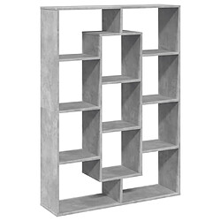 vidaXL Bibliothèque gris béton 102x29x143 cm bois d'ingénierie