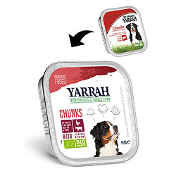 Bouchées Bio Yarrah de bœuf au persil et au thym - Chien - 6*150g