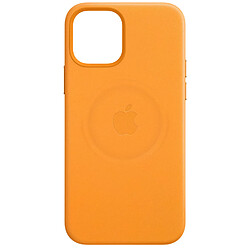 Apple Coque Leather MagSafe pour l'iPhone 12 Mini - California Poppy