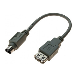 Abi Diffusion ADAPTATEUR USB 2.0 A F / MDIN6 M GRIS 0,2 M