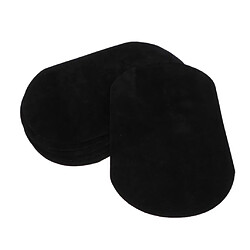 Acheter 6pcs de fer sur le badge en tissu en daim patch appliqué en tissu pour les vêtements noirs