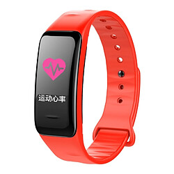 Wewoo Bracelet connecté Smartwatch Fitness Tracker Smartband écran IPS 0,96 pouce, IP67 étanche, mode Sports de soutien / pression artérielle / moniteur de sommeil / de fréquence cardiaque / de fatigue / rappel sédentaire rouge