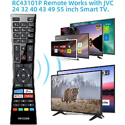 Avis SANAG Rm-C3338 Rc43101P Remplacement Universel Pour Telecommande Jvc Smart Tv Et Jvc Smart 4K 2018 2019 Uhd Ultra Hd Hdr Led Lcd Tv Avec Boutons Freeview Play Youtube Netflix Prime Video Rmc3338