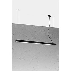 Luminaire Center Plafonnier LED intégré Pinne Acier Noir 1 ampoule 12,5cm