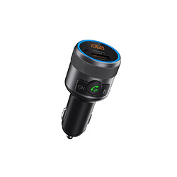 Avis We Transmetteur FM Bluetooth avec port USB (QC 3.0 18W) et USB-C (PD24W) , finition métalique