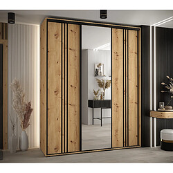 Abiks Meble Armoire DAVOS 7 À Portes Coulissantes 235,2/190/45 3 Portes