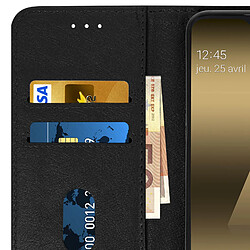 Avizar Housse Samsung Galaxy A20e Étui Porte-cartes Fonction Support noir pas cher