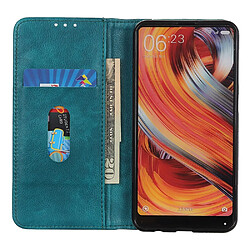 Etui en cuir fendu fermeture automatique magnétique, texture litchi, anti-chocs avec support pour votre Samsung Galaxy S23 Plus 5G - vert