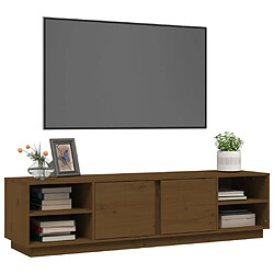 Avis vidaXL Meuble TV Marron miel 156x40x40 cm Bois de pin massif