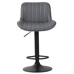 Non Tabouret de bar Lentini simili cuir noir