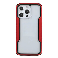 Coque en TPU + acrylique anti-chute, hybride noir/rouge pour votre Apple iPhone 13 Pro Max 6.7 pouces