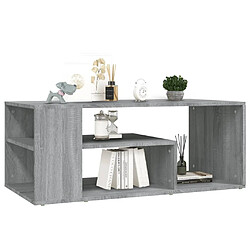 Maison Chic Table basse,Table Console Table d'appoint, Table pour salon Sonoma gris 100x50x40 cm Bois d'ingénierie -MN63162 pas cher