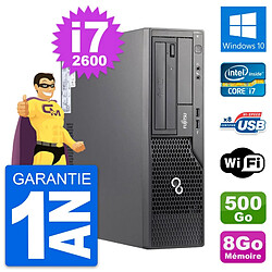 PC Fujitsu Esprimo E500 DT Intel i7-2600 RAM 8Go Disque 500Go Windows 10 Wifi - Occasion