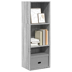 vidaXL Bibliothèque sonoma gris 40x30x114 cm bois d'ingénierie