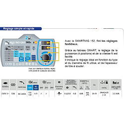 Gys - Poste de soudure MIG-MAG 230V 140A - SMARTMIG 152