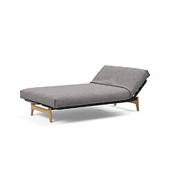 Inside 75 Canapé Lit ASLAK 120 Nordic Cover Soft Spring tissu 217 Gris Claire pas cher