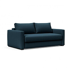 Inside 75 INNOVATION LIVING Canape design avec accoudoirs COSIAL Tissu Argus Navy Blue convertible lit 160*202cm