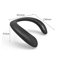 Haut-parleur portable sans fil Bluetooth Neckband 5.0 - ENUOSUMA BS07 - Véritable son stéréo 3D, 12H de temps de jeu pour le travail