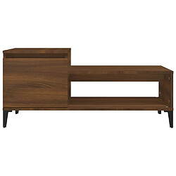 Acheter vidaXL Table basse Chêne marron 100x50x45 cm Bois d'ingénierie