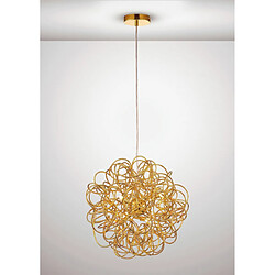 Luminaire Center Suspension Cassidy Or 6 ampoules 48cm