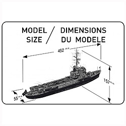 Avis Heller Maquette bateau Porte-hélicoptères Jeanne d'Arc