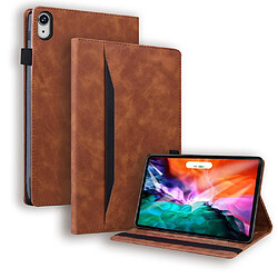 Etui en PU poche avant avec support marron pour votre Apple iPad mini (2021)