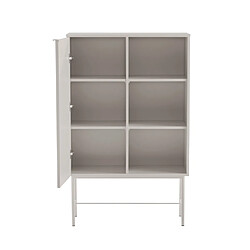 Étagère / Buffet haut SIO 82 x 35 x130 cm 1 porte gris hjh LIVING