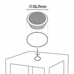 Acheter Grand Soleil 14 Tables carreés en Poly rotin 80x80 Gr