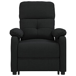 Avis vidaXL Fauteuil inclinable électrique Noir Tissu