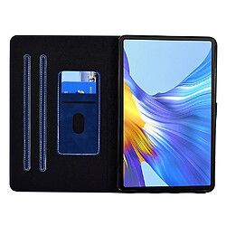 Etui en PU magnétique avec support et porte-carte pour votre Huawei MatePad 10.4 (2020)/(2022)/Honor V6 - bleu